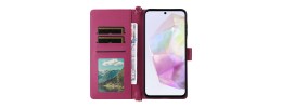 For Samsung A17 5G Wallet ID Card Holder Case Cover - Hot Pink