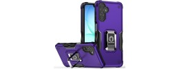 For Samsung A17 5G OPTIMUM Magnetic Ring Stand Hybrid Case Cover - Dark Purple