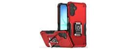 For Samsung A17 5G OPTIMUM Magnetic Ring Stand Hybrid Case Cover - Red