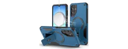 For Samsung A17 5G Sturdy Bracket Kickstand Magnetic Hybrid - Blue