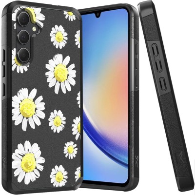 For Samsung A35 5g Tough Strong MetKase Hybrid (Magnet Mount Friendly) Case Cover - Mystical Floral Boom