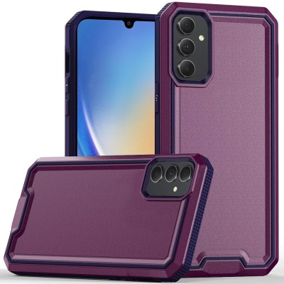 For Samsung A35 5g METKASE (Original Series) Tough Strong Shockproof Hybrid in Slide-Out Package - Dark Purple