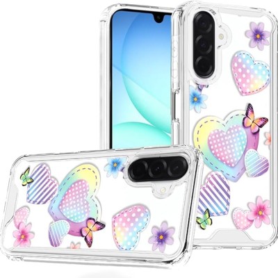 For Samsung A17 5G Beautiful TPU Designs Case Case - Pastel Hearts with Butterflies
