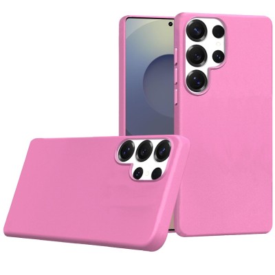 For Samsung s25 Ultra PU Leather with inner [Magnetic Circle] Colored Metal Buttons - Rose Pink