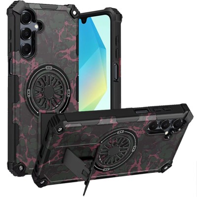 For Samsung A16 5G CD Texture Design Magnetic Car Mount  Friendly HQ Hybrid - D