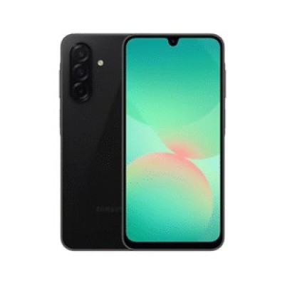 For Samsung Galaxy A26 Bulk White Paper Card Package Black edged Tempered Glass (Black)