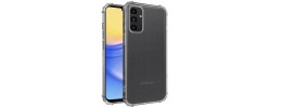 For Samsung Galaxy A26 Fusion Transparent Clear Hybrid Case Cover - Black