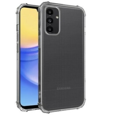 For Samsung Galaxy A26 Fusion Transparent Clear Hybrid Case Cover - Black