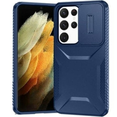 For Samsung Galaxy A26 Ultimate U Design Hybrid with Camera Window Covering - Dark Blue