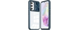 For Samsung Galaxy A36 / A56 Fusion Transparent Clear Hybrid Case Cover - Blue