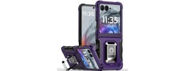 For Samsung Galaxy A36 / A56 [Magnetic Circle] Smooth Safe Matte Feel Hybrid Case - Navy Blue