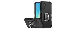 For Samsung Galaxy A36 / A56 Sturdy Bracket Kickstand Magnetic Hybrid - Black