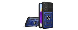 For Samsung Galaxy A36 / A56 Sturdy Bracket Kickstand Magnetic Hybrid - Blue