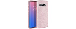 For Samsung Galaxy A36 Epoxy Glitter Shimmer Hybrid Case - Light  Pink