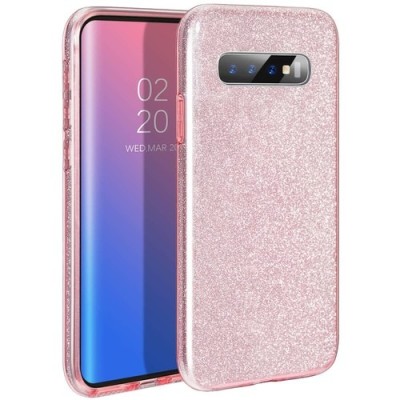 For Samsung Galaxy A36 Epoxy Glitter Shimmer Hybrid Case - Light  Pink