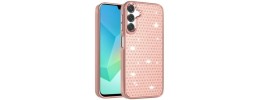 For Samsung Galaxy A36 Pearls Epoxy Glitter Ornaments Design  Chrome Edged Case - 10