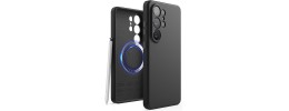 For Samsung Galaxy A37 Sturdy Bracket Kickstand Magnetic Hybrid - Black