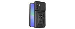 For Samsung Galaxy A37 Wallet ID Card Holder Case Cover - Black
