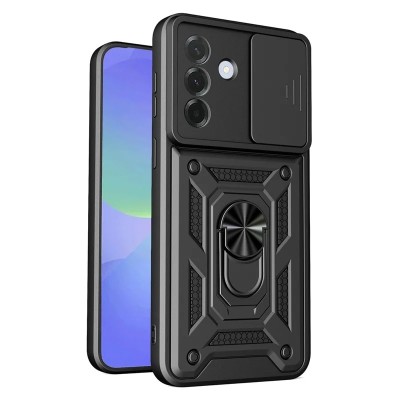 For Samsung Galaxy A37 Wallet ID Card Holder Case Cover - Black