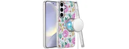 For Samsung Galaxy s24 Plus METKASE METKASE (Magnetic) Premium Design HQ Case - Floral Energy