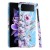 For Samsung Galaxy Z Flip 4 Bliss Floral Solid Design Hybrid Cover Case - Floral A