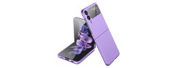 For Samsung Galaxy Z Flip 4 Flip Snap On Premium Matte Finish Case Cover - Dark Purple