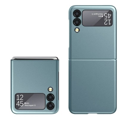 For Samsung Galaxy Z Flip 4 Flip Snap On Premium Matte Finish Case Cover - Midnight Green