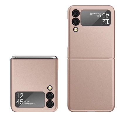 For Samsung Galaxy Z Flip 4 Flip Snap On Premium Matte Finish Case Cover - Rose Gold