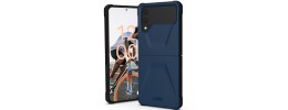 For Samsung Galaxy Z Flip 4 Tough Strong Dual Layer Flat Hybrid Case Cover - Blue