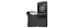 For Samsung Galaxy Z Flip 5 Card Slot Wallet Holder Case Cover - Black