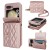 For Samsung Galaxy Z Flip 5 Card Slot Wallet Holder Case Cover - Rose Gold