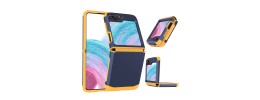 For Samsung Galaxy Z Flip 5 Effortless Plain ShockProof Hybrid Case Cover - Dark Blue