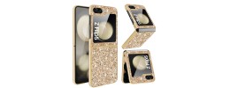 For Samsung Galaxy Z Flip 5 Effortless Plain ShockProof Hybrid Case Cover - Gold
