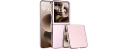 For Samsung Galaxy Z Flip 5 Flip Snap On Premium Matte Finish Case Cover - Rose Gold