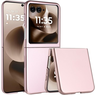 For Samsung Galaxy Z Flip 5 Flip Snap On Premium Matte Finish Case Cover - Rose Gold
