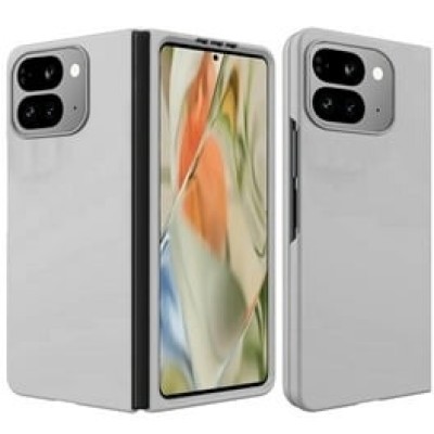 For Samsung Galaxy Z Flip 5 Flip Snap On Premium Matte Finish Case Cover - Silver