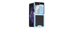 For Samsung Galaxy Z Flip 5 Transparent Hybrid Shockproof Case Cover - Clear