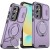 For Samsung Galaxy Z Flip 7 Chief Premium Matte Magnetic Ring Stand Hybrid Case Cover - Light Purple