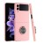 For Samsung Galaxy Z Flip 7 Chief Premium Matte Magnetic Ring Stand Hybrid Case Cover - Pink