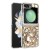 For Samsung Galaxy Z Flip3 3D Full Diamond Bling Case Cover - Gold Panda Floral