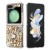 For Samsung Galaxy Z Flip3 3D Full Diamond Bling Case Cover - Gold Swan Crown Pearl