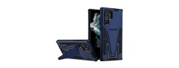For Samsung Galaxy Z Flip3 5G Alien Design Shockproof Kickstand Magnetic Hybrid Case Cover - Blue