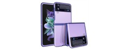 For Samsung Galaxy Z Flip3 5G Flip Transparent Hybrid Shockproof Case Cover - Blue