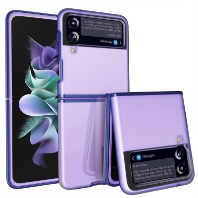 For Samsung Galaxy Z Flip3 5G Flip Transparent Hybrid Shockproof Case Cover - Blue
