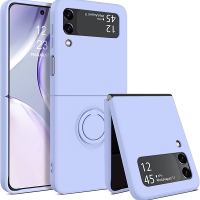 For Samsung Galaxy Z Flip3 Effortless Plain ShockProof Hybrid Case Cover - Purple