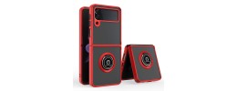 For Samsung Galaxy Z Flip3 MultiFold Hybrid With Stand - Red