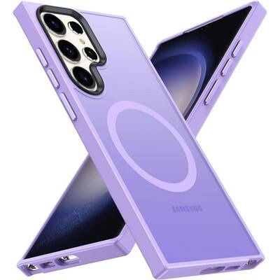 For Samsung Galaxy s25 Edge Ultimate U Design Hybrid with Camera Window Covering - Purple