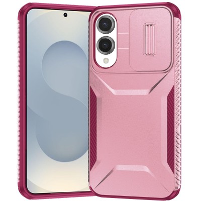 For Samsung Galaxy s25 Edge Ultimate U Design Hybrid with Camera Window Covering - Rose Gold