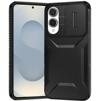 For Samsung Galaxy s25 Edge Ultimate U Design Hybrid with Camera Window Covering - Silver