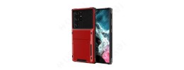 For Samsung Galaxy s25 Edge Wallet ID Card Holder Case Cover - Red